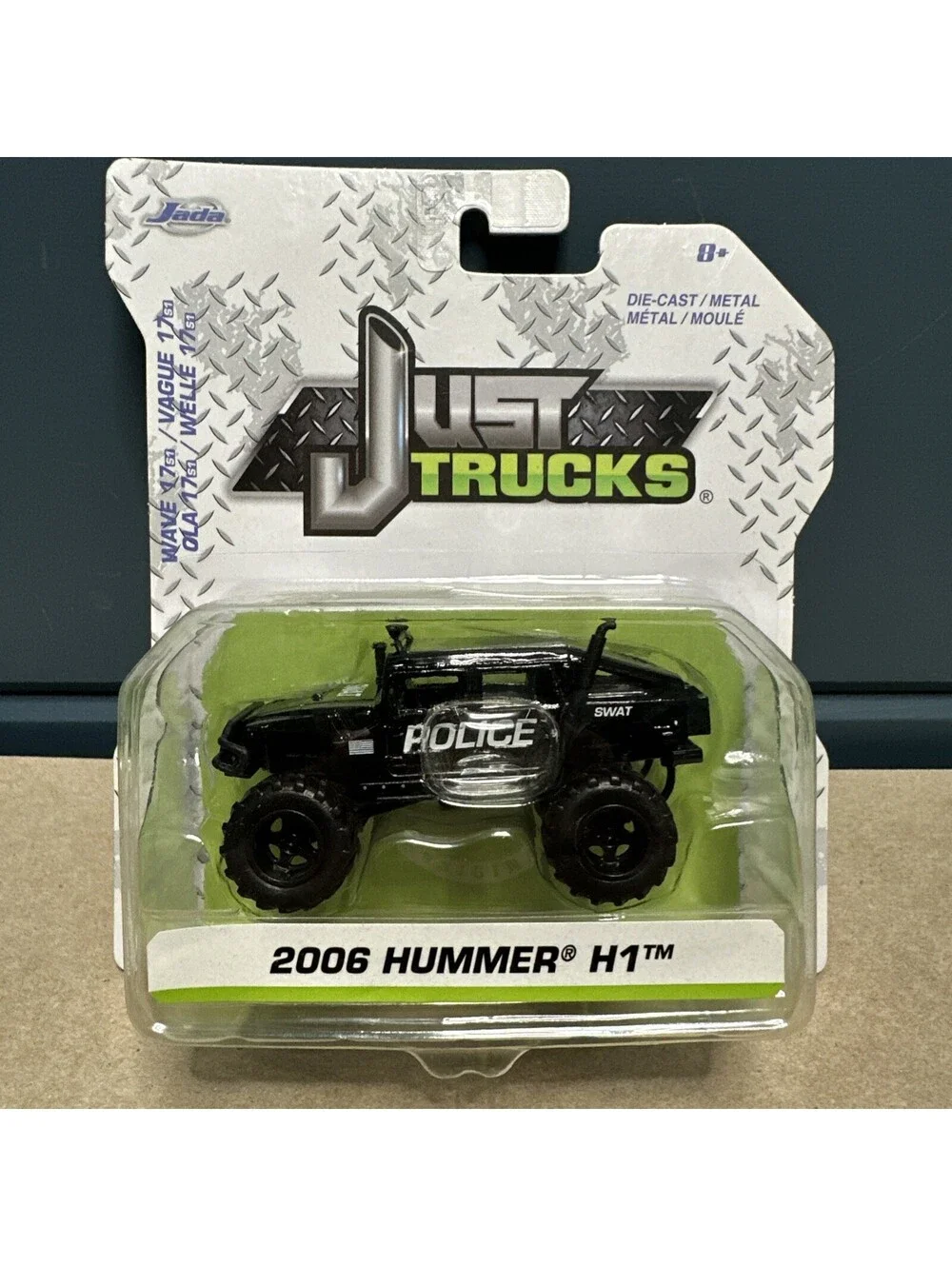 NEW! JADA 1:64 JUST TRUCKS WAVE-17 BLACK '06 2006 HUMMER H1 POLICE/SWAT VEHICLE